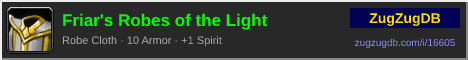 Friar's Robes of the Light: forum signature banner