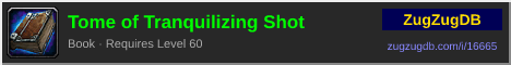 Tome of Tranquilizing Shot: forum signature banner
