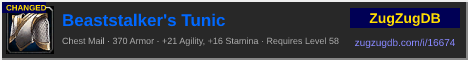 Beaststalker's Tunic: forum signature banner