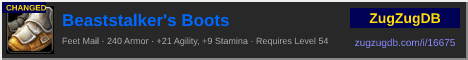 Beaststalker's Boots: forum signature banner