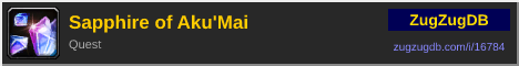 Sapphire of Aku'Mai: forum signature banner