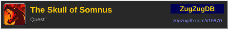 The Skull of Somnus: forum signature banner