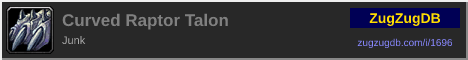Curved Raptor Talon: forum signature banner
