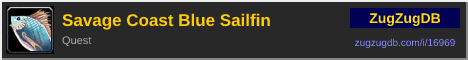 Savage Coast Blue Sailfin: forum signature banner