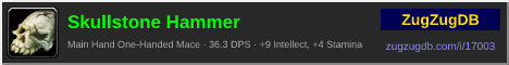 Skullstone Hammer: forum signature banner