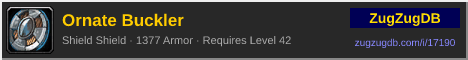 Ornate Buckler: forum signature banner