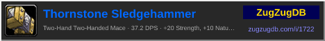 Thornstone Sledgehammer: forum signature banner