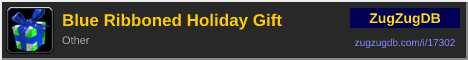 Blue Ribboned Holiday Gift: forum signature banner