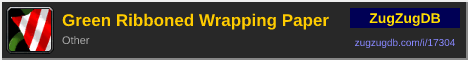 Green Ribboned Wrapping Paper: forum signature banner