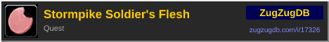 Stormpike Soldier's Flesh: forum signature banner