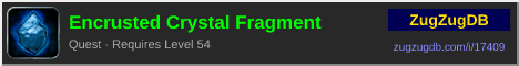 Encrusted Crystal Fragment: forum signature banner