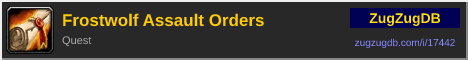Frostwolf Assault Orders: forum signature banner