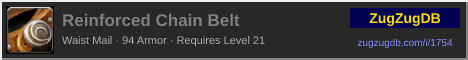 Reinforced Chain Belt: forum signature banner