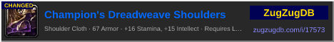 Champion's Dreadweave Shoulders: forum signature banner