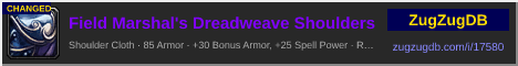 Field Marshal's Dreadweave Shoulders: forum signature banner