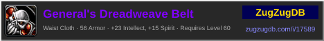 General's Dreadweave Belt: forum signature banner