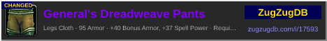 General's Dreadweave Pants: forum signature banner