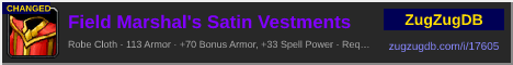 Field Marshal's Satin Vestments: forum signature banner