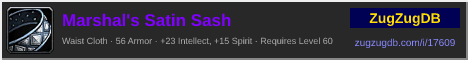 Marshal's Satin Sash: forum signature banner