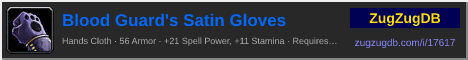 Blood Guard's Satin Gloves: forum signature banner