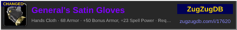 General's Satin Gloves: forum signature banner