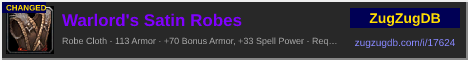 Warlord's Satin Robes: forum signature banner