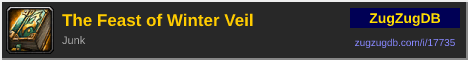 The Feast of Winter Veil: forum signature banner