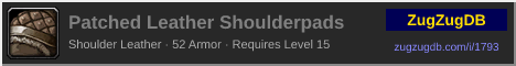 Patched Leather Shoulderpads: forum signature banner