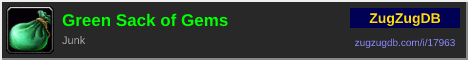 Green Sack of Gems: forum signature banner
