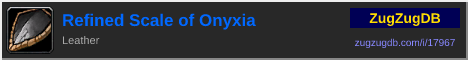 Refined Scale of Onyxia: forum signature banner