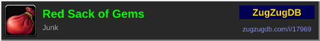 Red Sack of Gems: forum signature banner