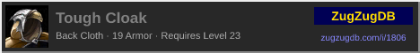 Tough Cloak: forum signature banner