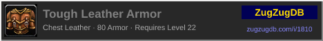 Tough Leather Armor: forum signature banner