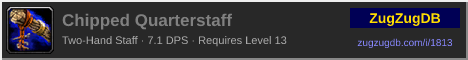 Chipped Quarterstaff: forum signature banner