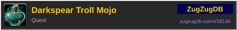 Darkspear Troll Mojo: forum signature banner