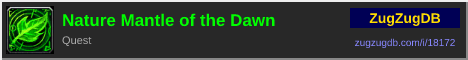 Nature Mantle of the Dawn: forum signature banner