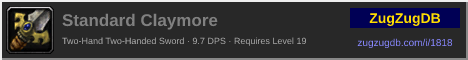 Standard Claymore: forum signature banner