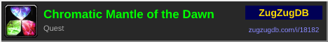 Chromatic Mantle of the Dawn: forum signature banner