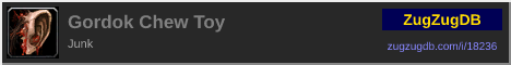 Gordok Chew Toy: forum signature banner