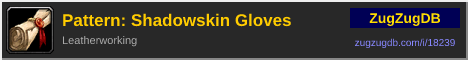 Pattern: Shadowskin Gloves: forum signature banner