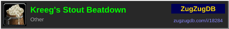 Kreeg's Stout Beatdown: forum signature banner