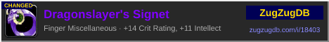 Dragonslayer's Signet: forum signature banner