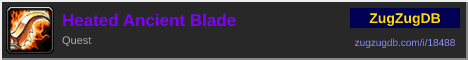 Heated Ancient Blade: forum signature banner