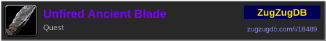 Unfired Ancient Blade: forum signature banner