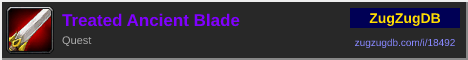 Treated Ancient Blade: forum signature banner