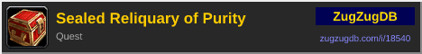 Sealed Reliquary of Purity: forum signature banner