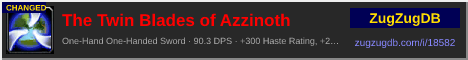 The Twin Blades of Azzinoth: forum signature banner