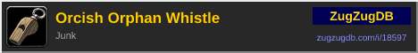 Orcish Orphan Whistle: forum signature banner