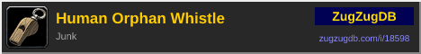 Human Orphan Whistle: forum signature banner