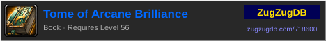 Tome of Arcane Brilliance: forum signature banner